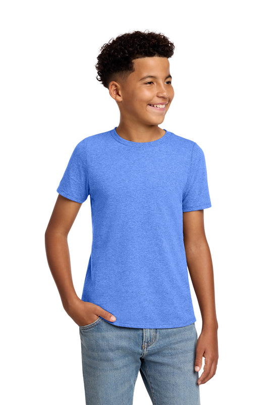 District Youth Perfect Blend CVC Tee DT108Y Heathered Royal
