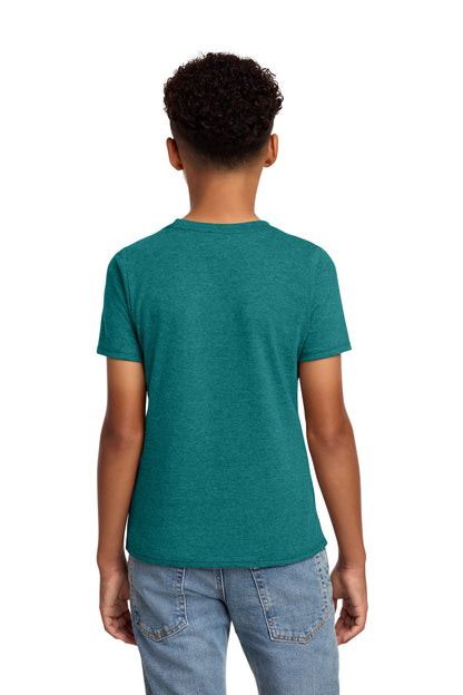 District Youth Perfect Blend CVC Tee DT108Y Heathered Teal