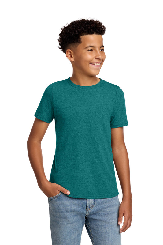 District Youth Perfect Blend CVC Tee DT108Y Heathered Teal