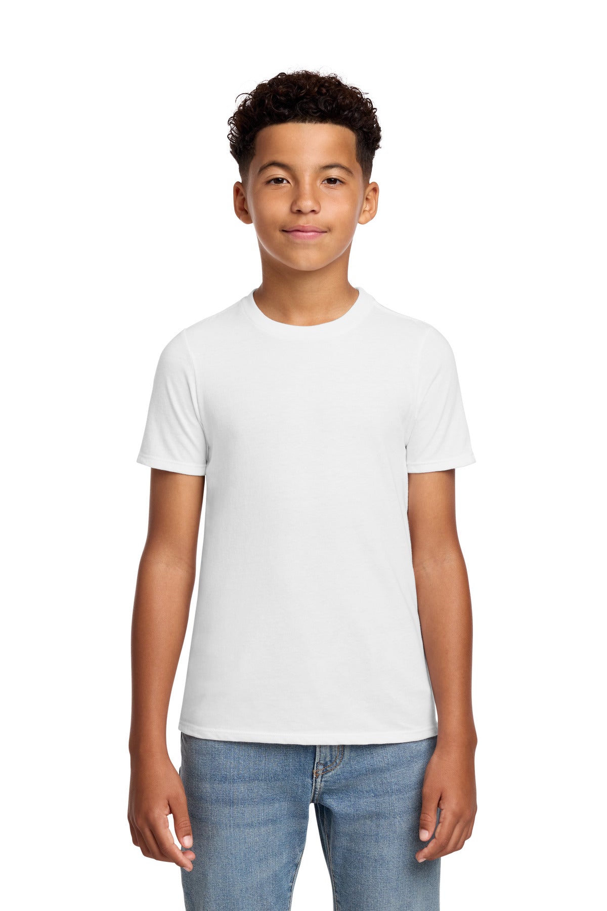 District Youth Perfect Blend CVC Tee DT108Y White