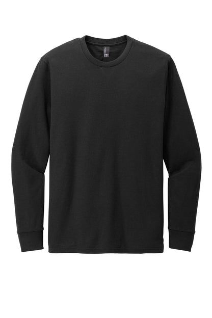 District Perfect Blend CVC Long Sleeve Tee DT109 Black