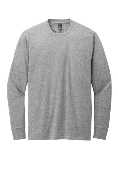 District Perfect Blend CVC Long Sleeve Tee DT109 Grey Frost