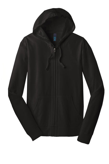 District Jersey Full-Zip Hoodie DT1100 Black