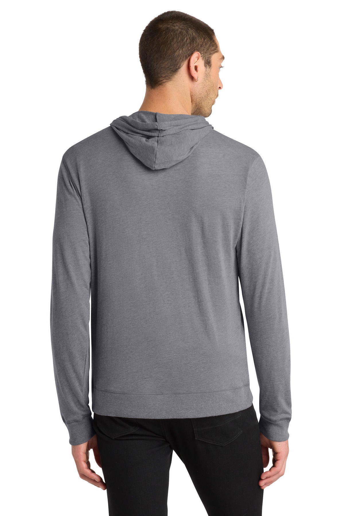 District Jersey Full-Zip Hoodie DT1100 Dark Heather Grey
