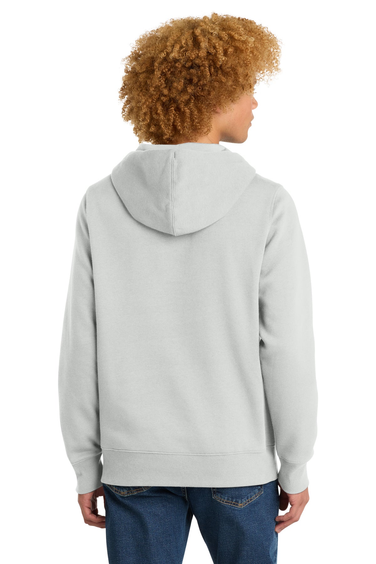 District Perfect Weight Fleece Hoodie DT1101 Ash
