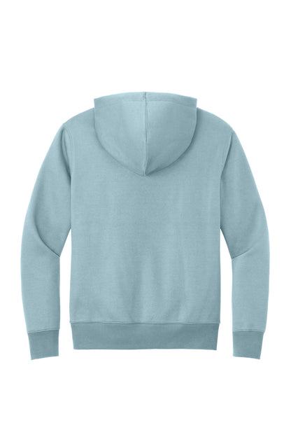District Perfect Weight Fleece Hoodie DT1101 Blue Fog