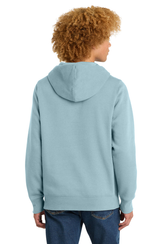 District Perfect Weight Fleece Hoodie DT1101 Blue Fog