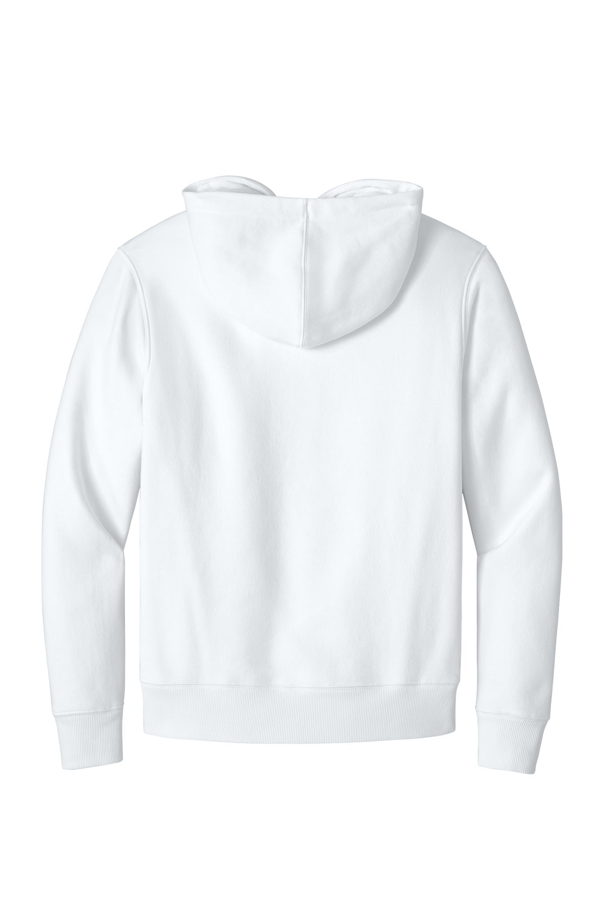 District Perfect Weight Fleece Hoodie DT1101 Bright White