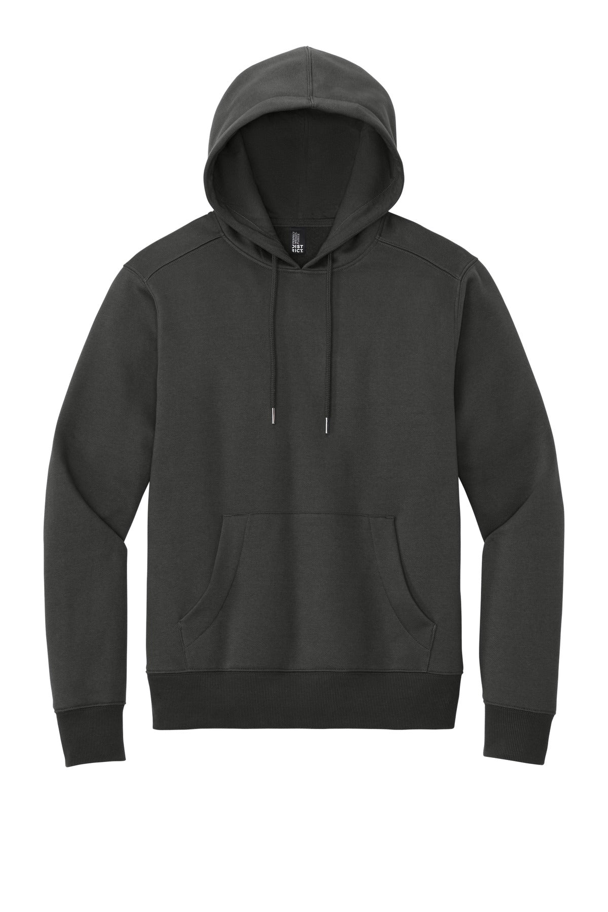 District Perfect Weight Fleece Hoodie DT1101 Charcoal