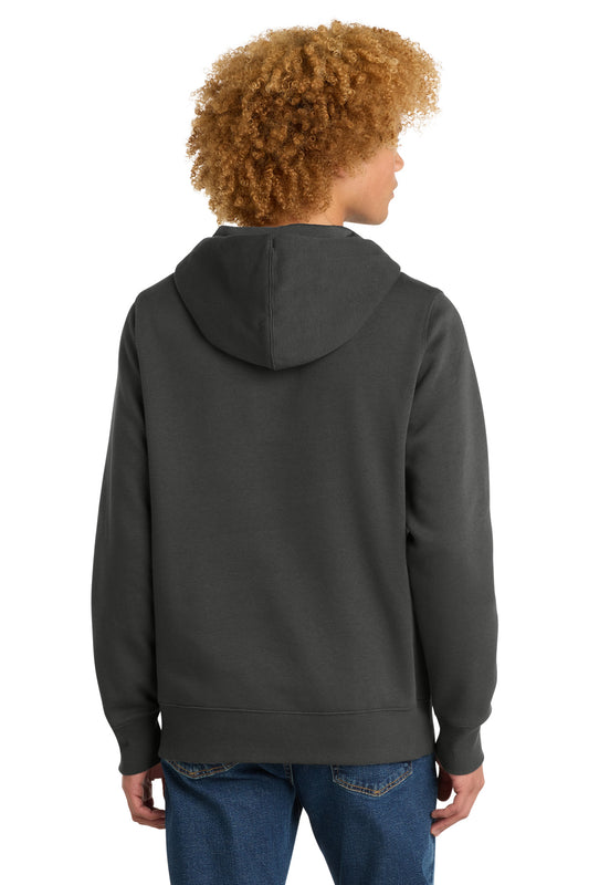 District Perfect Weight Fleece Hoodie DT1101 Charcoal