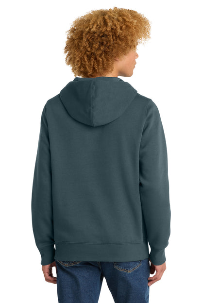 District Perfect Weight Fleece Hoodie DT1101 Deep Steel Blue