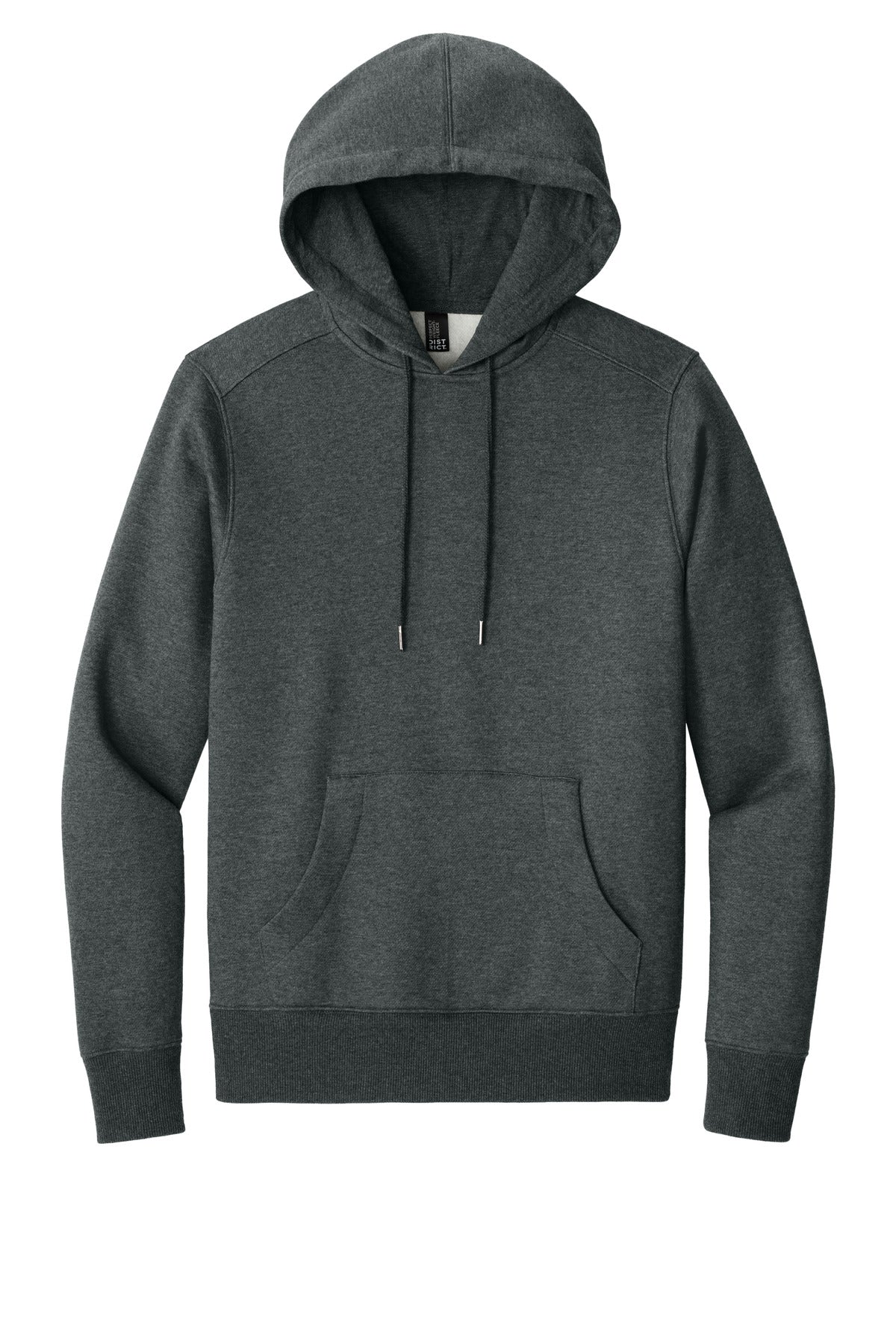 District Perfect Weight Fleece Hoodie DT1101 Heathered Charcoal