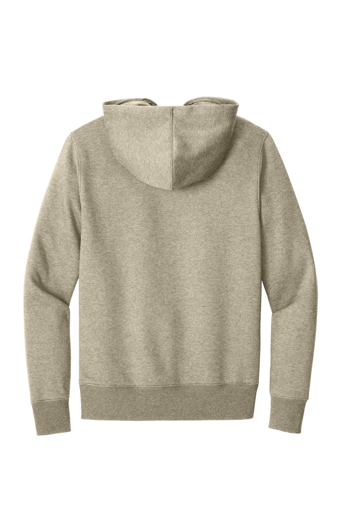 District Perfect Weight Fleece Hoodie DT1101 Heathered Latte