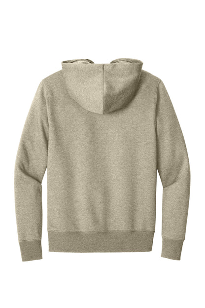 District Perfect Weight Fleece Hoodie DT1101 Heathered Latte