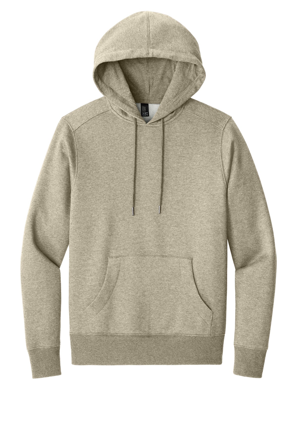 District Perfect Weight Fleece Hoodie DT1101 Heathered Latte