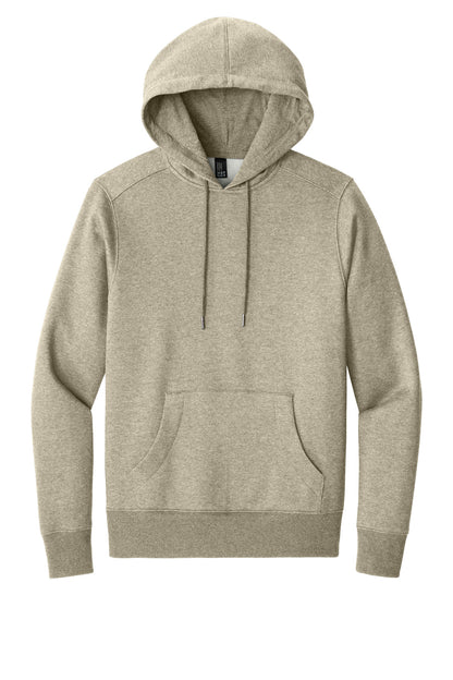 District Perfect Weight Fleece Hoodie DT1101 Heathered Latte