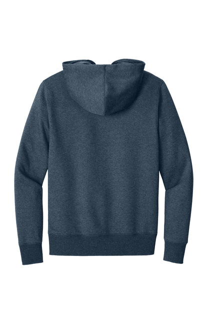District Perfect Weight Fleece Hoodie DT1101 Heathered Navy
