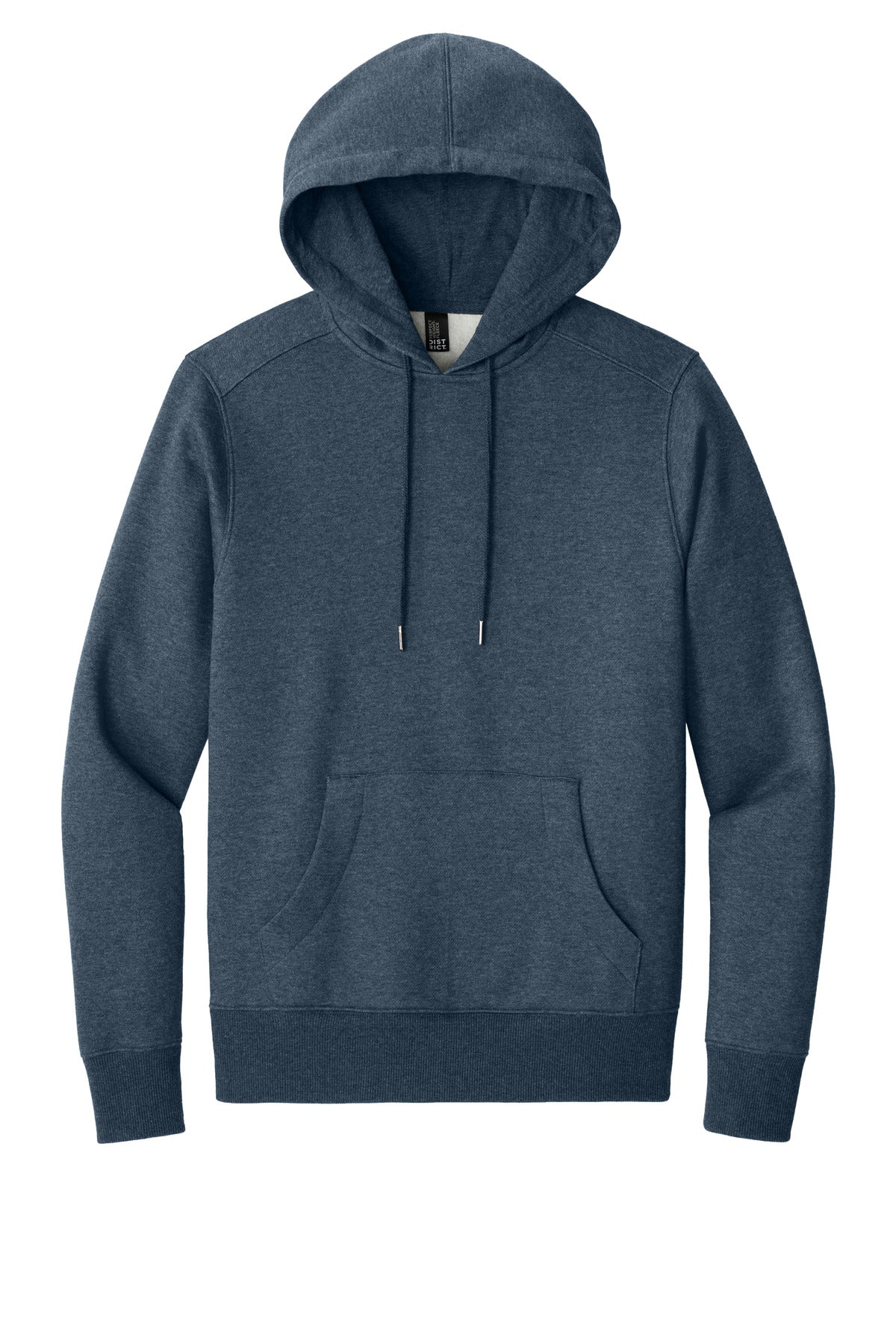 District Perfect Weight Fleece Hoodie DT1101 Heathered Navy