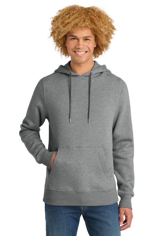 District Perfect Weight Fleece Hoodie DT1101 Heathered Steel