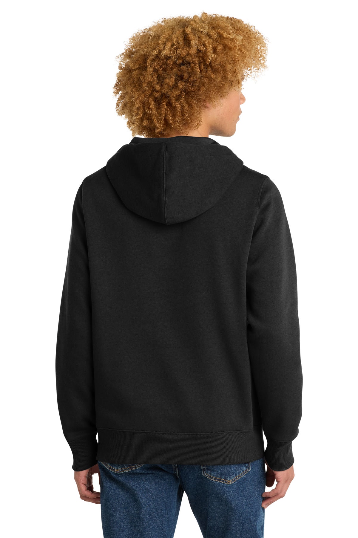 District Perfect Weight Fleece Hoodie DT1101 Jet Black
