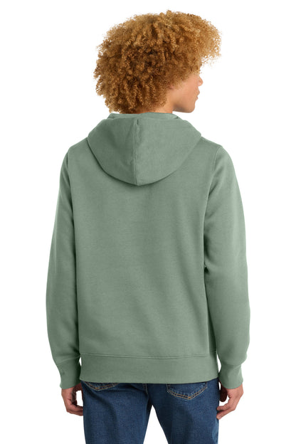 District Perfect Weight Fleece Hoodie DT1101 Laurel Green