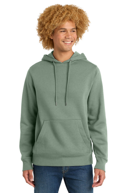 District Perfect Weight Fleece Hoodie DT1101 Laurel Green