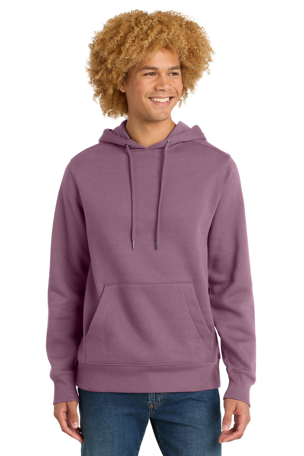District Perfect Weight Fleece Hoodie DT1101 Orchid Haze