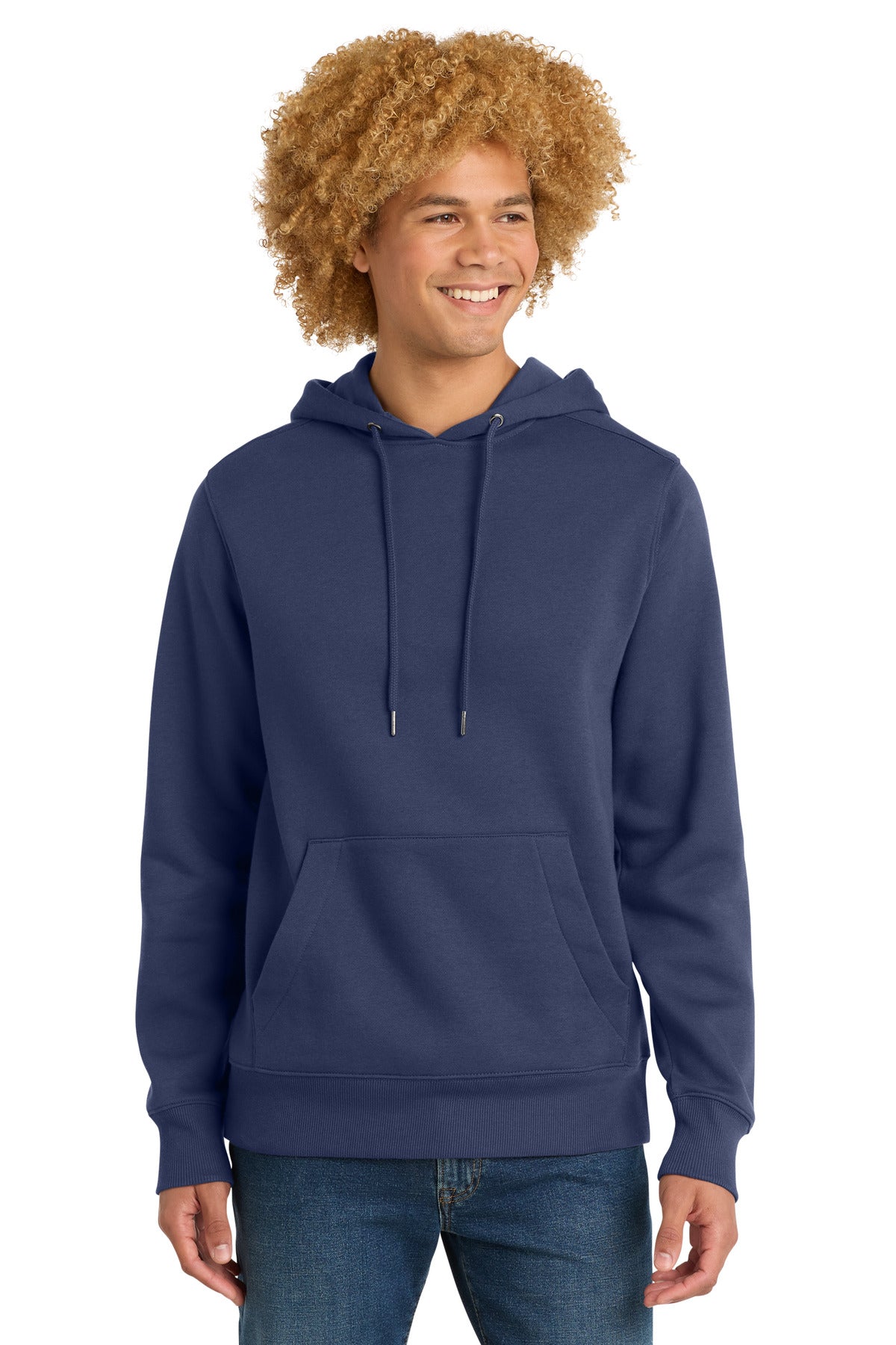 District Perfect Weight Fleece Hoodie DT1101 Tanzanite