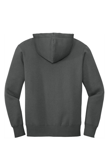 District Perfect Weight Fleece Full-Zip Hoodie DT1103 Charcoal
