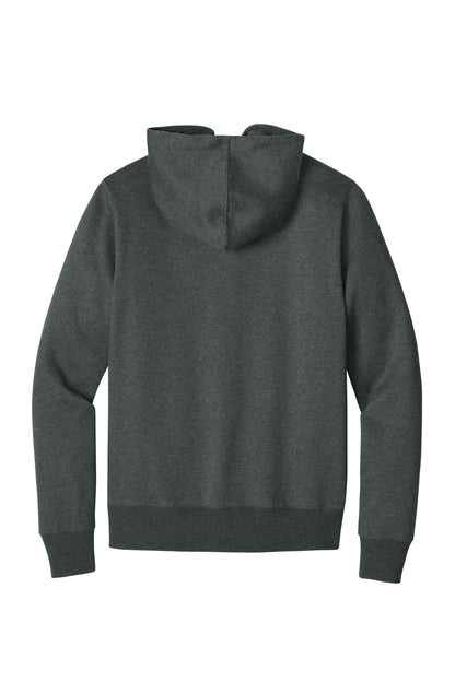 District Perfect Weight Fleece Full-Zip Hoodie DT1103 Heathered Charcoal