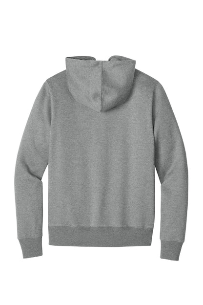 District Perfect Weight Fleece Full-Zip Hoodie DT1103 Heathered Steel