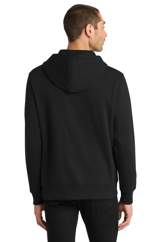 District Perfect Weight Fleece Full-Zip Hoodie DT1103 Jet Black