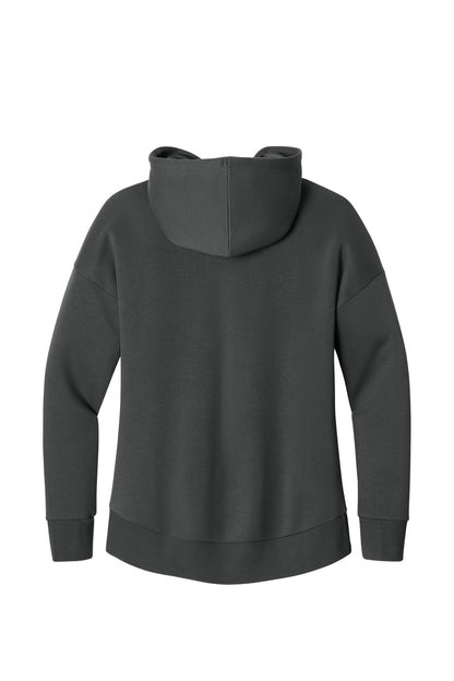 District Women's Perfect Weight Fleece Drop Shoulder Full-Zip Hoodie DT1104 Charcoal