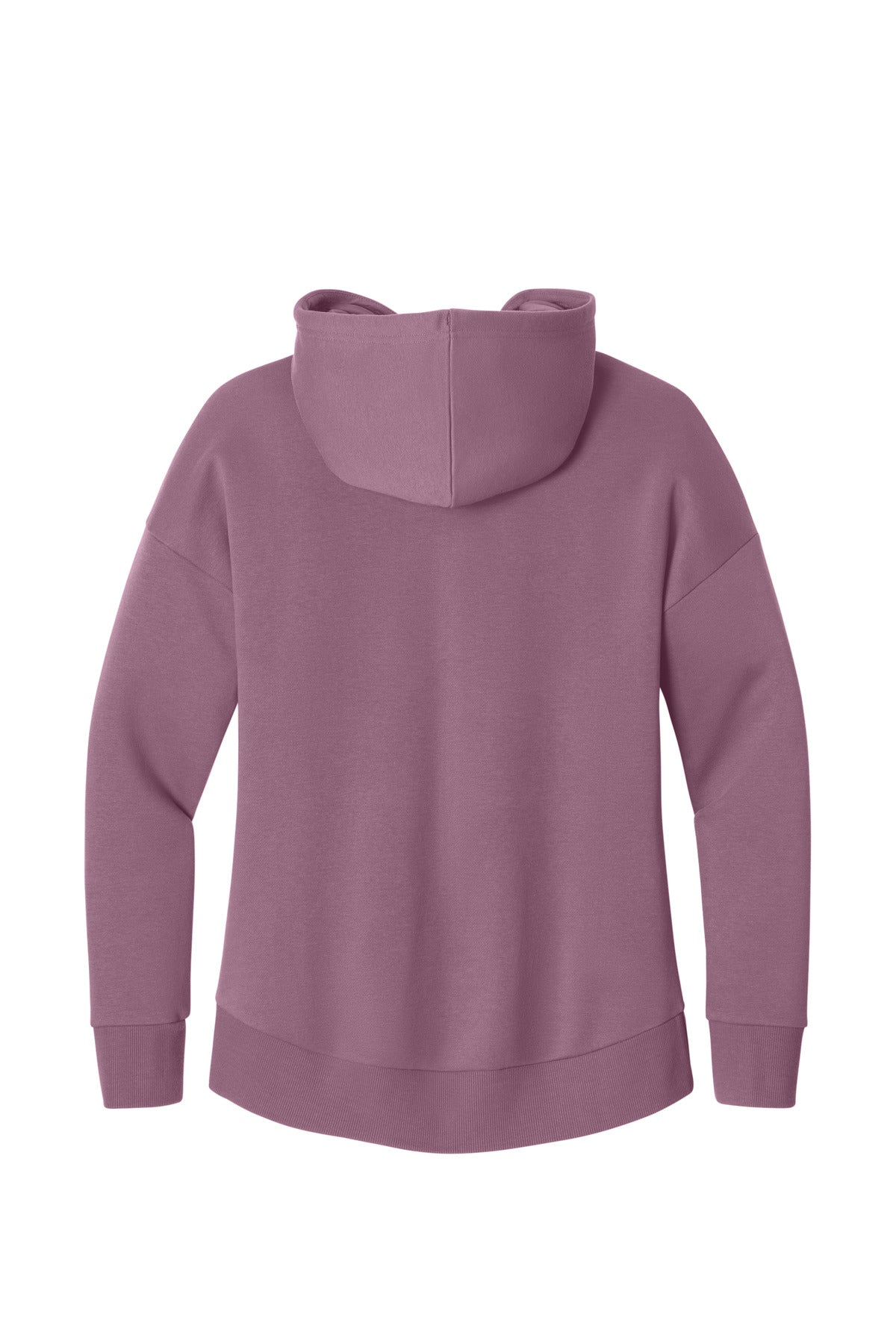 District Women's Perfect Weight Fleece Drop Shoulder Full-Zip Hoodie DT1104 Orchid Haze