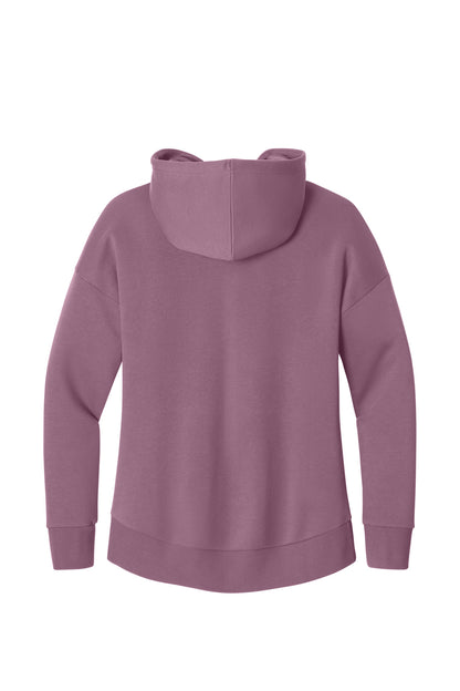 District Women's Perfect Weight Fleece Drop Shoulder Full-Zip Hoodie DT1104 Orchid Haze