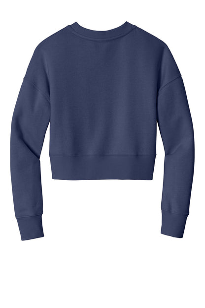 District Women's Perfect Weight Fleece Cropped Crew image 4