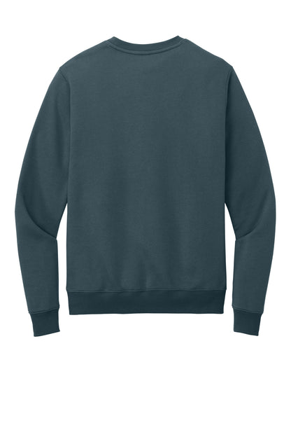 District Perfect Weight Fleece Crew DT1106 Deep Steel Blue