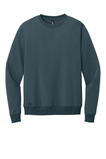 District Perfect Weight Fleece Crew DT1106 Deep Steel Blue