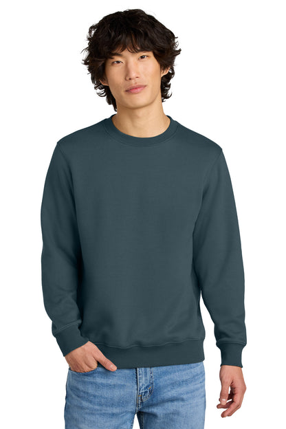 District Perfect Weight Fleece Crew DT1106 Deep Steel Blue