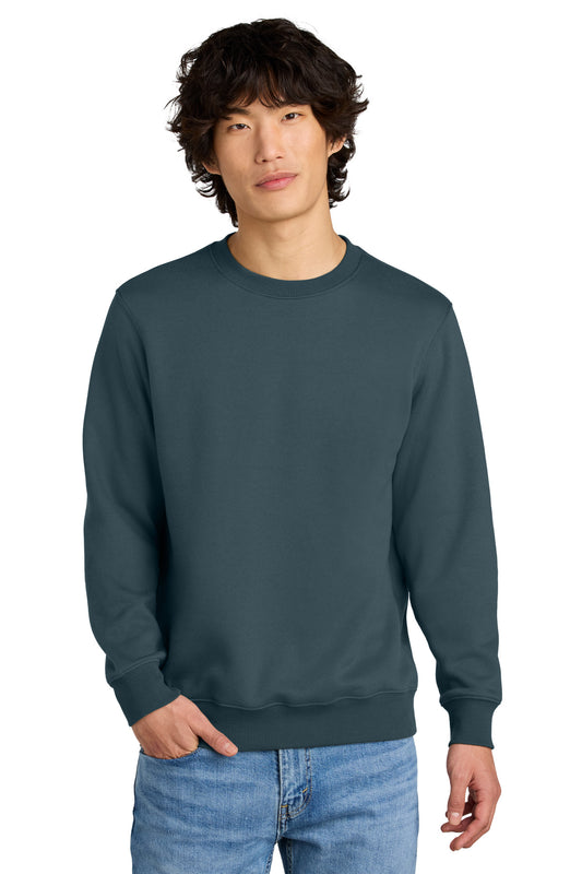 District Perfect Weight Fleece Crew DT1106 Deep Steel Blue