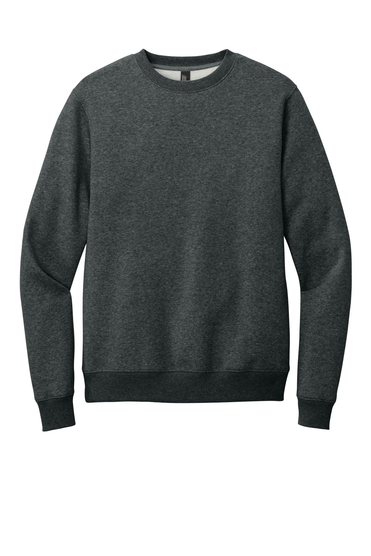 District Perfect Weight Fleece Crew DT1106 Heathered Charcoal
