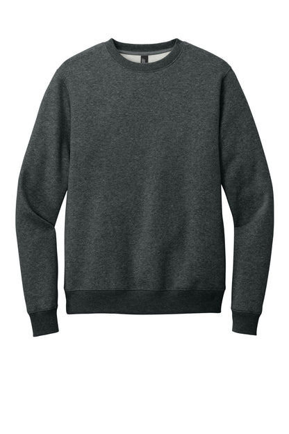 District Perfect Weight Fleece Crew DT1106 Heathered Charcoal