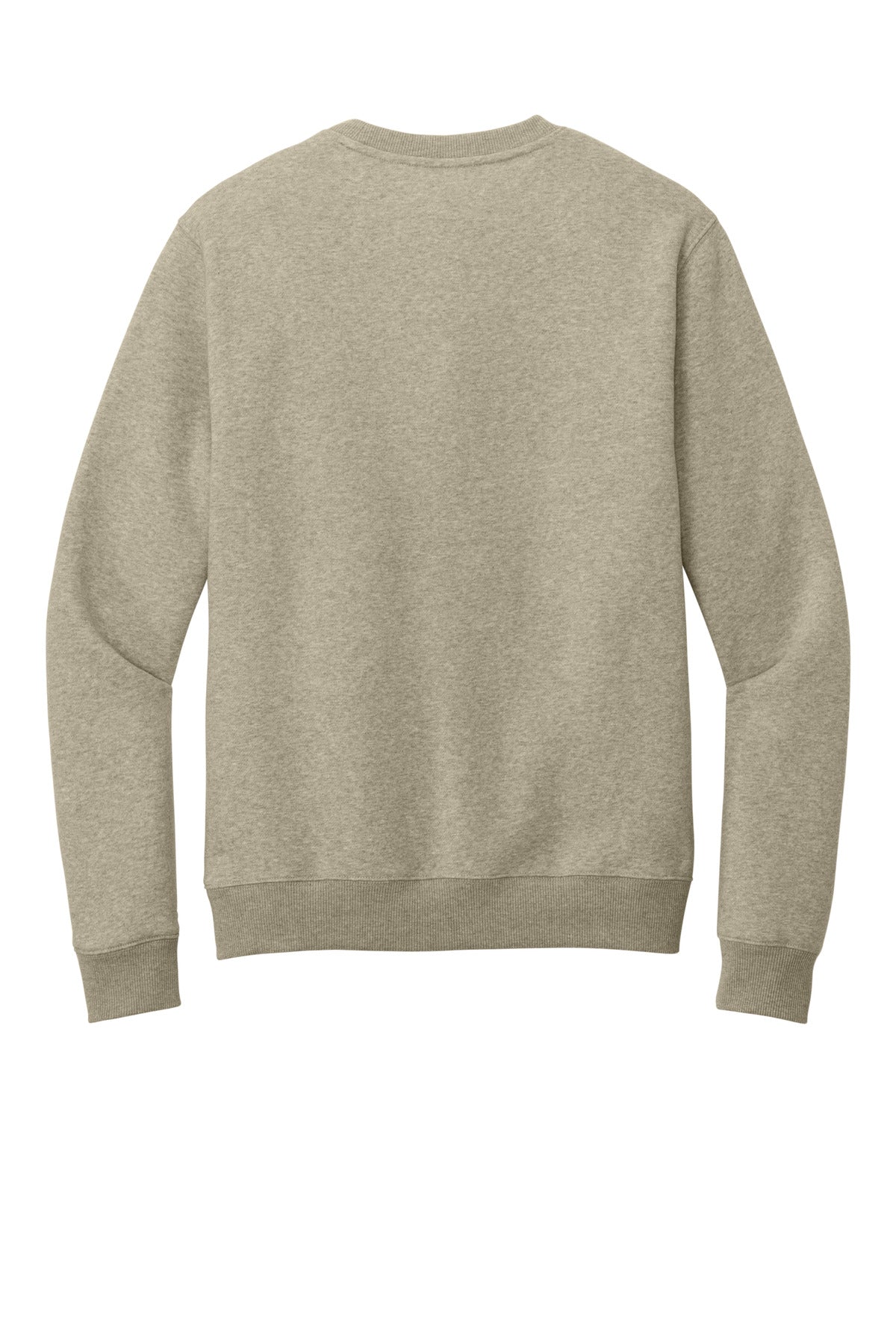 District Perfect Weight Fleece Crew DT1106 Heathered Latte