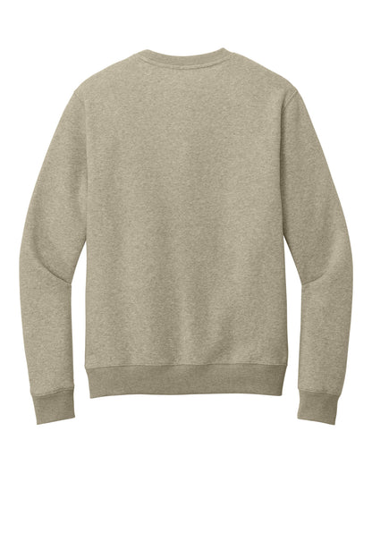 District Perfect Weight Fleece Crew DT1106 Heathered Latte