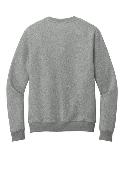 District Perfect Weight Fleece Crew DT1106 Heathered Steel