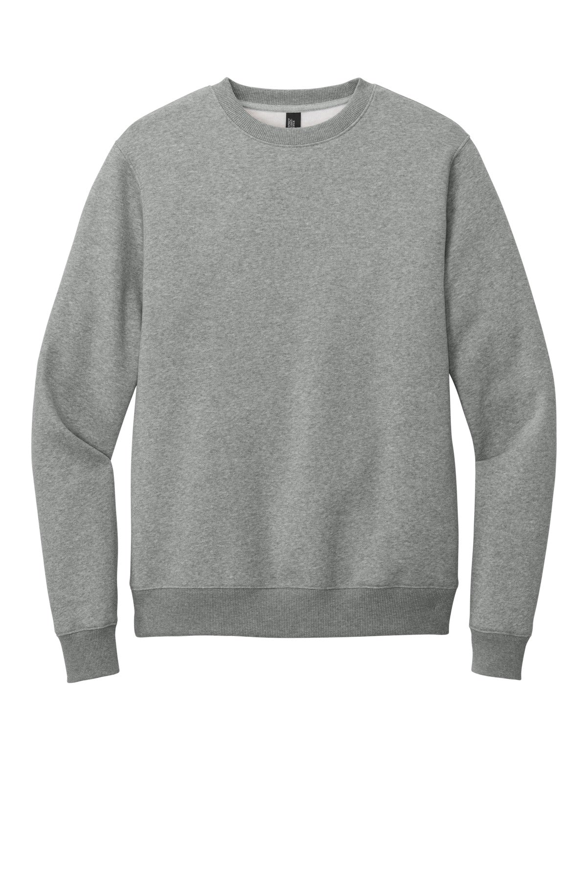 District Perfect Weight Fleece Crew DT1106 Heathered Steel