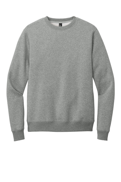 District Perfect Weight Fleece Crew DT1106 Heathered Steel