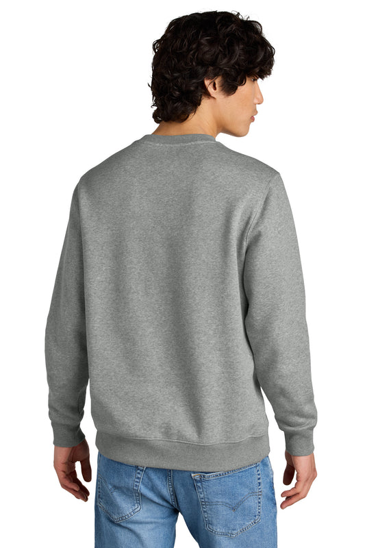 District Perfect Weight Fleece Crew DT1106 Heathered Steel