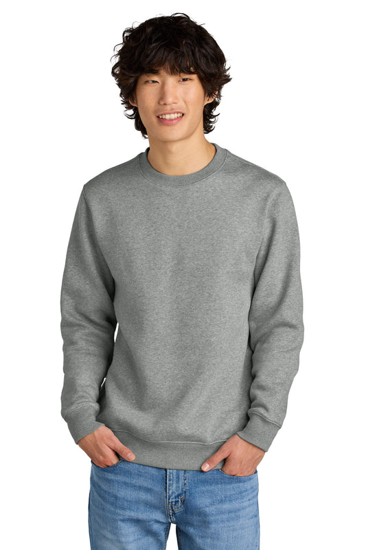 District Perfect Weight Fleece Crew DT1106 Heathered Steel