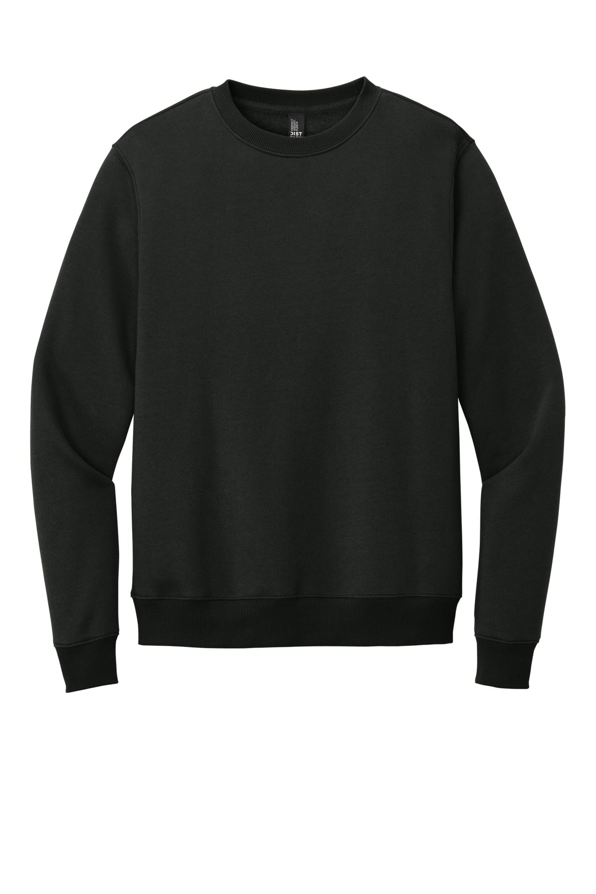 District Perfect Weight Fleece Crew DT1106 Jet Black